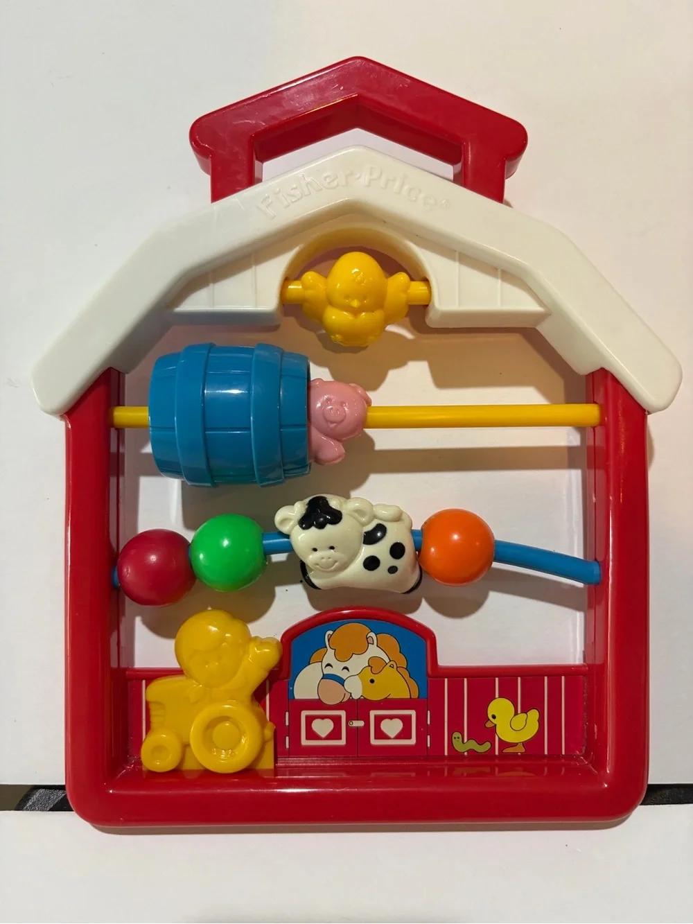 Vintage 1991 Fisher Price Barnyard Activity Center Farm Sensory Toy #1091